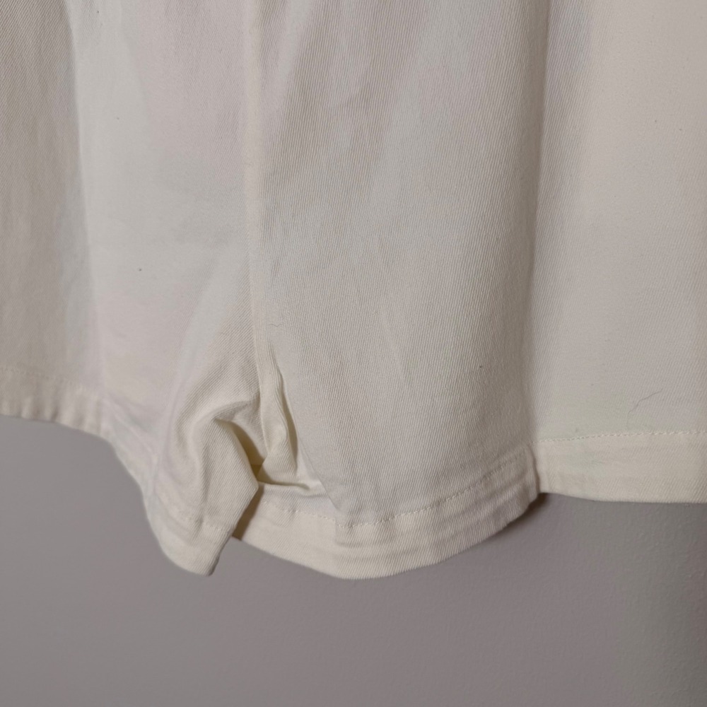 Clean Girl Elevated‎ Basics White Chino Shorts (M) 3 Inch Staple Summer Piece - Picture 12 of 14